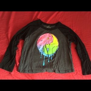 Long sleeve crop top